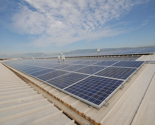 Photovoltaic system, installed on the roofs of SKA - SKA Poultry Equipment